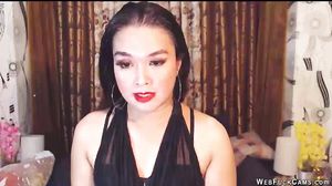 Sexy brunette babe on cam chatting