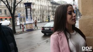 Anastasia Brokelyn - Anastasia Brokelyn deepthroats and pussy fucked standing wearing stilettos