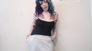 Punk Chick Can't Hold It Anymore