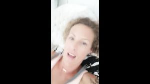 Blonde rubbing her clit to orgasm