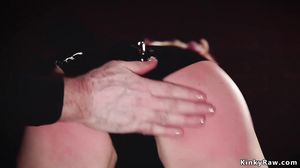 Hot subs are spanked at bdsm party