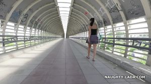 NaughtyLada - Upskirt flashing