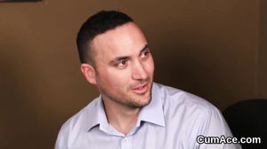 Flirty doll gets cumshot on her face swallowing all the