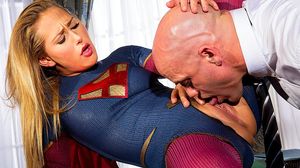 Supergirl Carter Cruise fucked on a desk