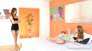 Pepper Kester fucks Malena Morgan with a strap on