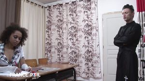 La France A Poil - Black Catholic Schoolgirl Punished B