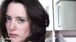 La France A Poil - Busty Brunette In White Lingerie Doi