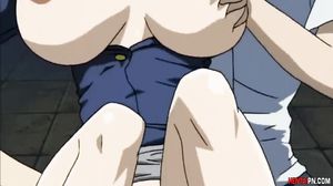 Teen lose her virginity in a gangbang