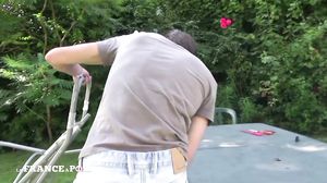 La France A Poil - Pretty Redhead Slut Gets Her Tight A