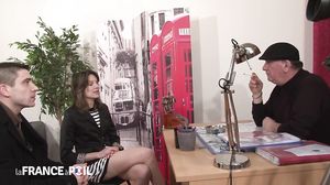 La France A Poil - Sexy Young Brunette Takes Long Hard