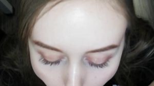 Hot Blue Eyes Babe Suck and Swallow