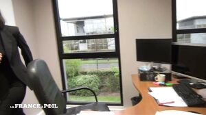 La France A Poil - Uptight Brunette Gets Dirty At The O