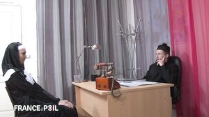 La France A Poil - Young Nun Gets Naughty With Priest