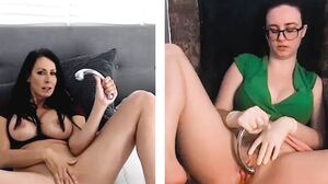 Busty doctor masturbates in live stream