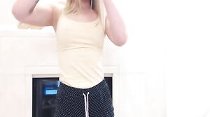 Blonde Babe Glimpse Naughty Endeavors