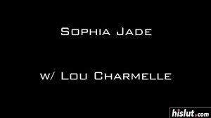 Strap-on fucking with Lou and Sophia