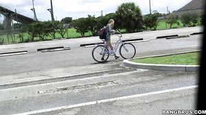 Lily Rader - Tight Lil' Blondie Gets WRECKED On The Bus!