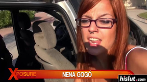 Nen got fucked outdoors without mercy