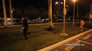 Shemale hotty fucked by superhero