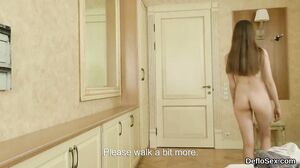 Exciting nympho fingers slim pussy until she is getting