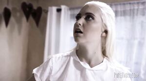 Blind chick cums real hard on big black cock