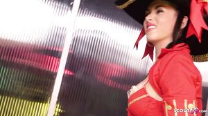 Rough Cosplay Fuck for Kaia Kare after Halloween Party