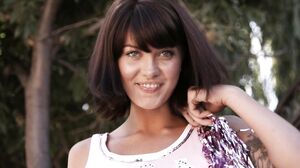 Adorable Brunette Leah Winters Gets Nailed by a Hung Black Stud