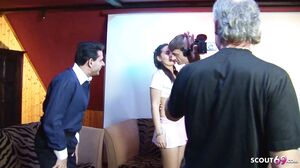 Saggy Tits Teen Melissa Black BTS No Condom Gangbang Se