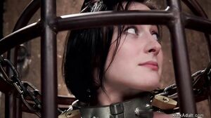 Slave trainee takes huge dick threesome