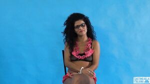 Giulia Squirt - Brunette Romanian chick licked and ass fucked by Omar Galanti