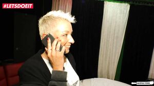 Mandy Mystery - Short-haired German slut in her 40s goes for dick humping before blowjob