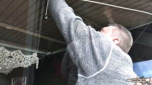 Mareke - Chubby amateur German granny enjoys hardcore sex and cum on tits