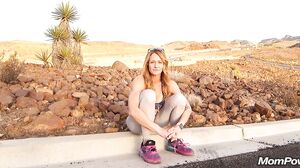 Sexy milf Sloane outdoor