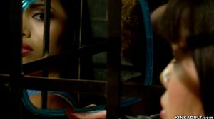 Busty mistress rough fucks Asian slut