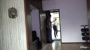 Tanja - Mature German blondie Tanja gets cum on ass