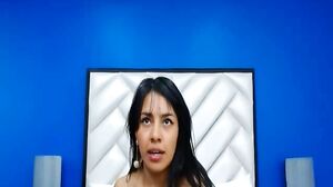 Brunette Babe Struts Around Undresses Down