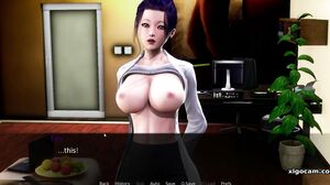 Very horny anime hentai teacher with big tits