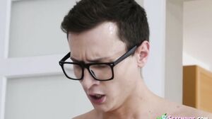 Bisexual couple gets cum all over in mad orgy