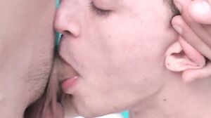 Twink deepthroats stepbro and his friend