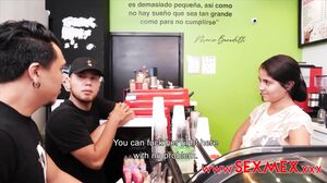 Lucyan Fucks Analia in her coffee shop