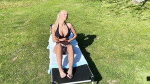 Fuck Hot Blonde Model Outdoor