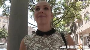 BoxTruckSex - Sexy Eva Briancon Gets Fingered In Public
