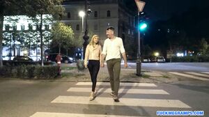 Blonde sweety ravished by an old fellow