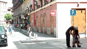 Spanish slut disgraced on the streets