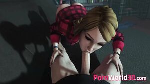 These 3D Naked Girlfriends from Games Likes a Huge Cock