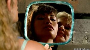 Busty MILF whips and canes Asian