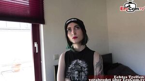 german perfect tits punk teen at casting