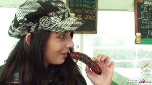 Old Ugly Guy Seduce Homeless Young Girl Public Sex for