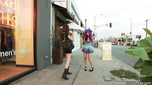 Japanese slut disgraced on the streets