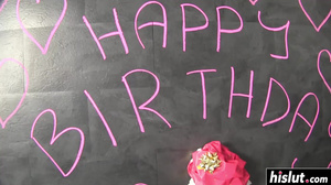 Kori has fun with a glory hole